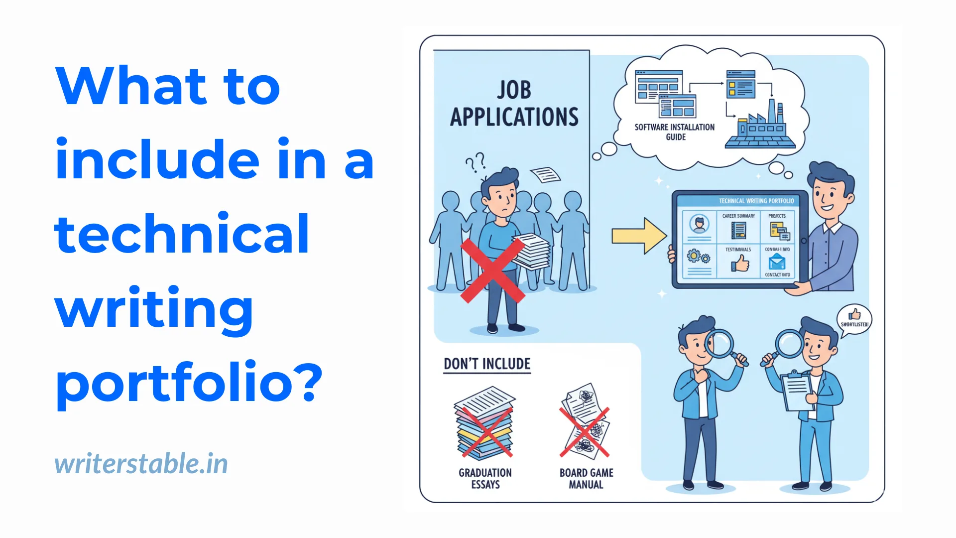 What to include in a technical writing portfolio? 2 what to include in a technical writing portfolio